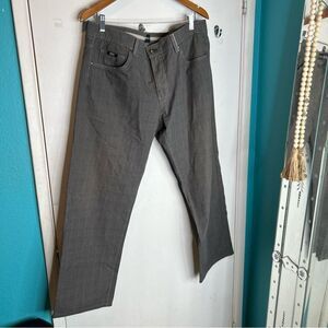 Boss plaid straight leg regular fit slacks 40X30